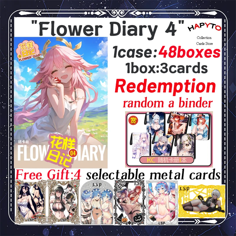 

Flower Diary 4 Goddess Story Series Collection Cards Bikini Booster Box Doujin Toys And Hobbies Gifts Special Price Wholesale