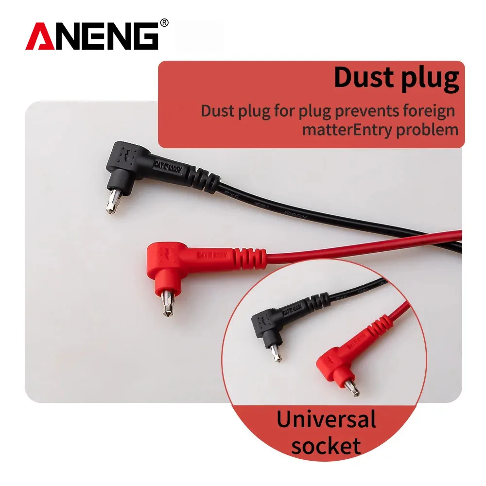ANENG PT1002 Universal Digital Profession Multimeter Probe Soft Wire Pen Cable 10A1000V Needle For Eletric Tool Test Lead for