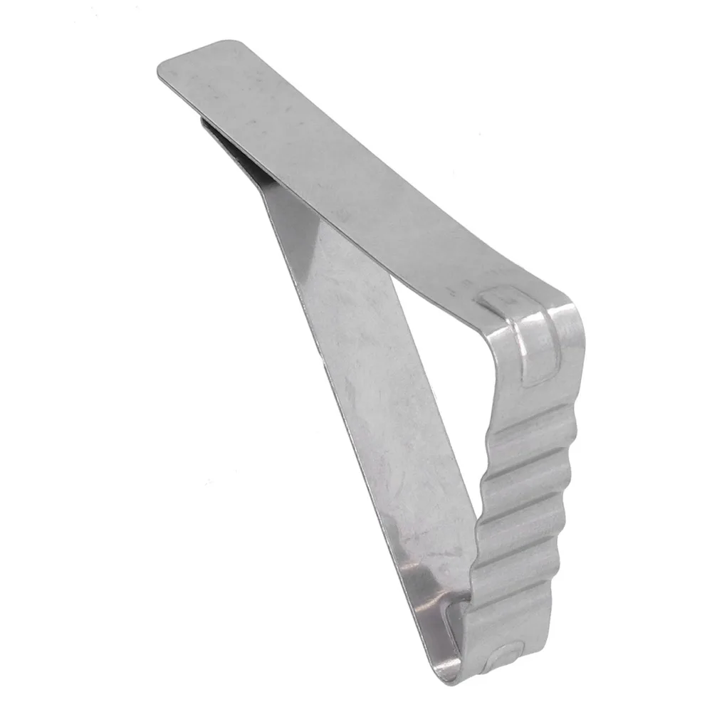 24 PCS Stainless Steel Table Cloth Holder Triangle Windproof Picnic Table Clips Portable Stable Durable Table Cover Clamp