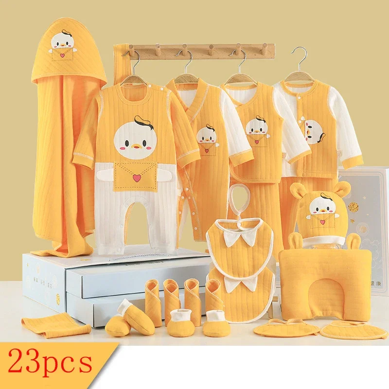 Winter Autumn Baby Boys Rompers Set Cotton Kids Clothes Suits for Girls Print 0-6 Months No Box  CBX032