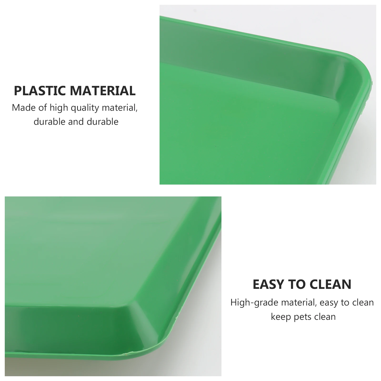 

Plastic Leakproof Pet Bedpan Durable Odor Resistant Easy Clean Cage Accessory Rabbit Potty Dog Toilet Tray Household Item Long