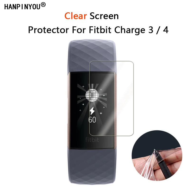 10Pcs For Fitbit Charge 2 3 4 Special Edition Sport Band Watch Ultra Clear Glossy Screen Protector Soft Film -Not Tempered Glass