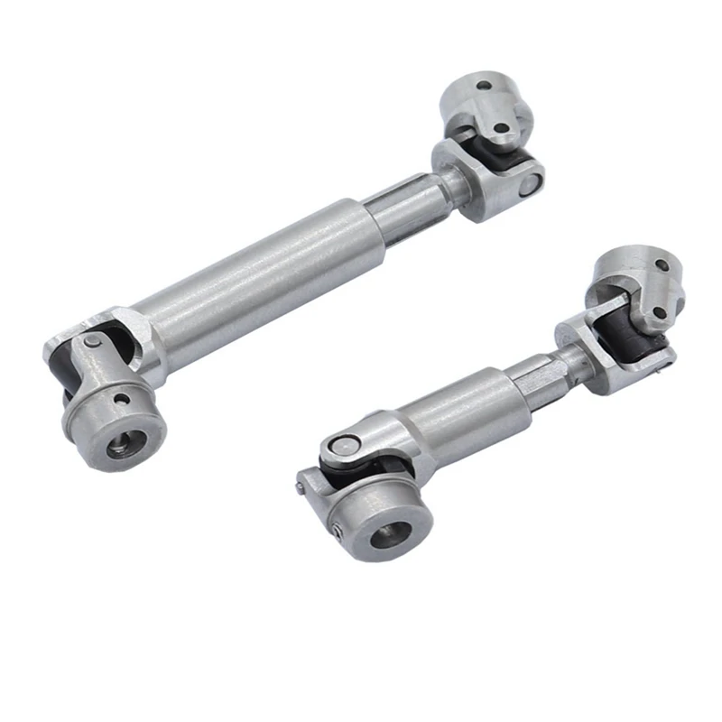 2 ชิ้นสแตนเลสสตีลไดรฟ์เพลา CVD Driveshaft 9751 สําหรับ Traxxas TRX4M 1/18 RC Crawler รถอะไหล่อัพเกรด