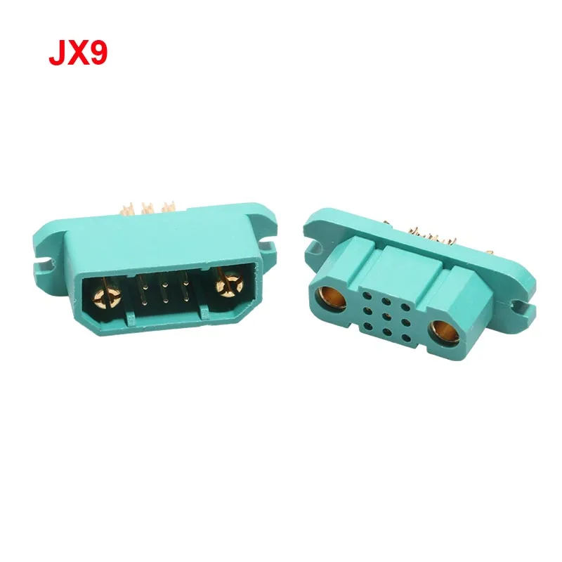 2Pairs Servo Quick Release Plug Male Female 9+2 MPX Connector VTOL Pro JX4 JX6 JX8 JX9 JX18 MX-10 for RC UAV Fixed Wing Aircraft