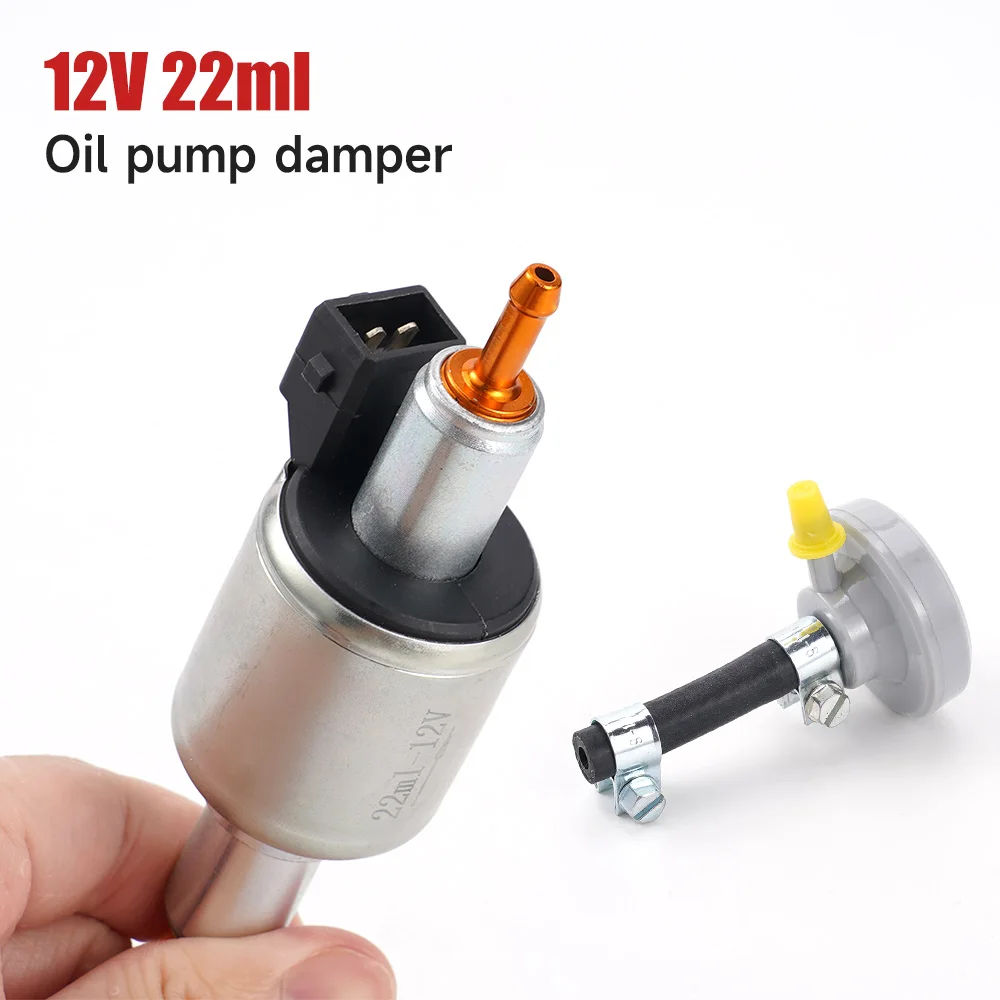 

Масляный насос для автомобильного нагревателя 12 В 22 мл, подходит для универсального нагревателя 2-8 кВт с демпфером, металлические латунные насадки, компоненты нагревателя