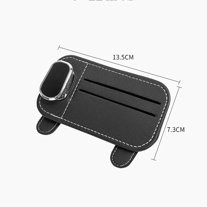 

Car Sun Visor Organizer Portable Car Glasses Holder Accessories Sunglasses Clip Cards Holder Anti-scratch Multifunction Clip