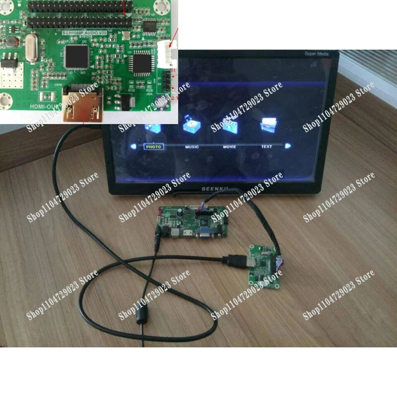 2026 Hot-selling LVDS to HDMI adapter board lvds to hDMI output supports multiple resolutions, standard 720P 1080P