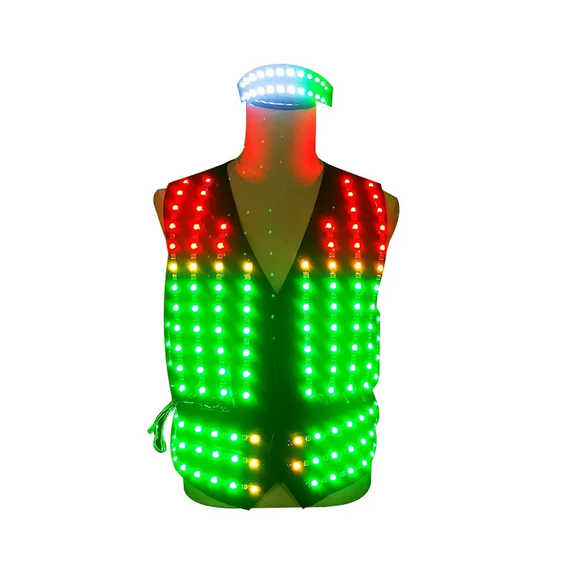 Bar wine luminous clothing atmosphere wine creative flash laser gloves glasses program performance clothing
