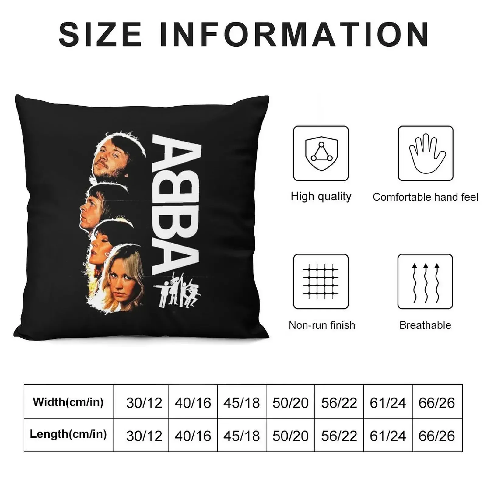 -Music00--Merchandise--HGD&-ABBA-Tshirt--Album Throw Pillow Cushion Cover Anime Pillowcase pillow