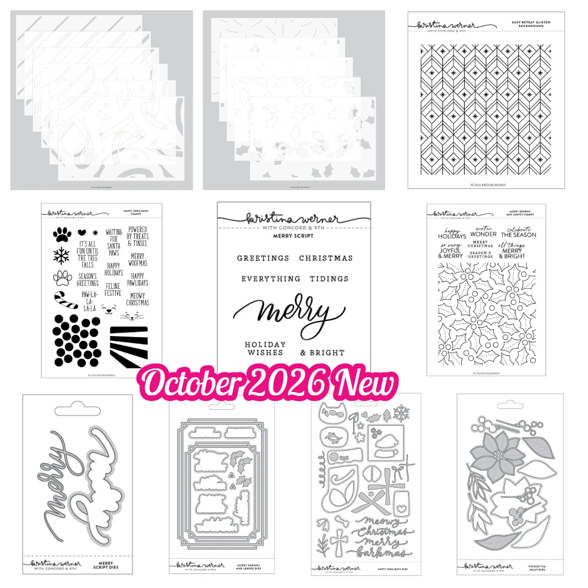 Festliche Weihnachtsstempel und Metallstanzformen mit fröhlichen Beeren und Blättern für DIY-Weihnachtsbastelarbeiten, Scrapbooking und Albumdekoration – Detail 2