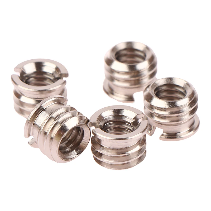 New 5Pcs Camera Screw Nut 1/4 To 3/8 Inch Convert Screws Standard Adapter Screw Quick Release Screw Tripod Mount Adapter Screw