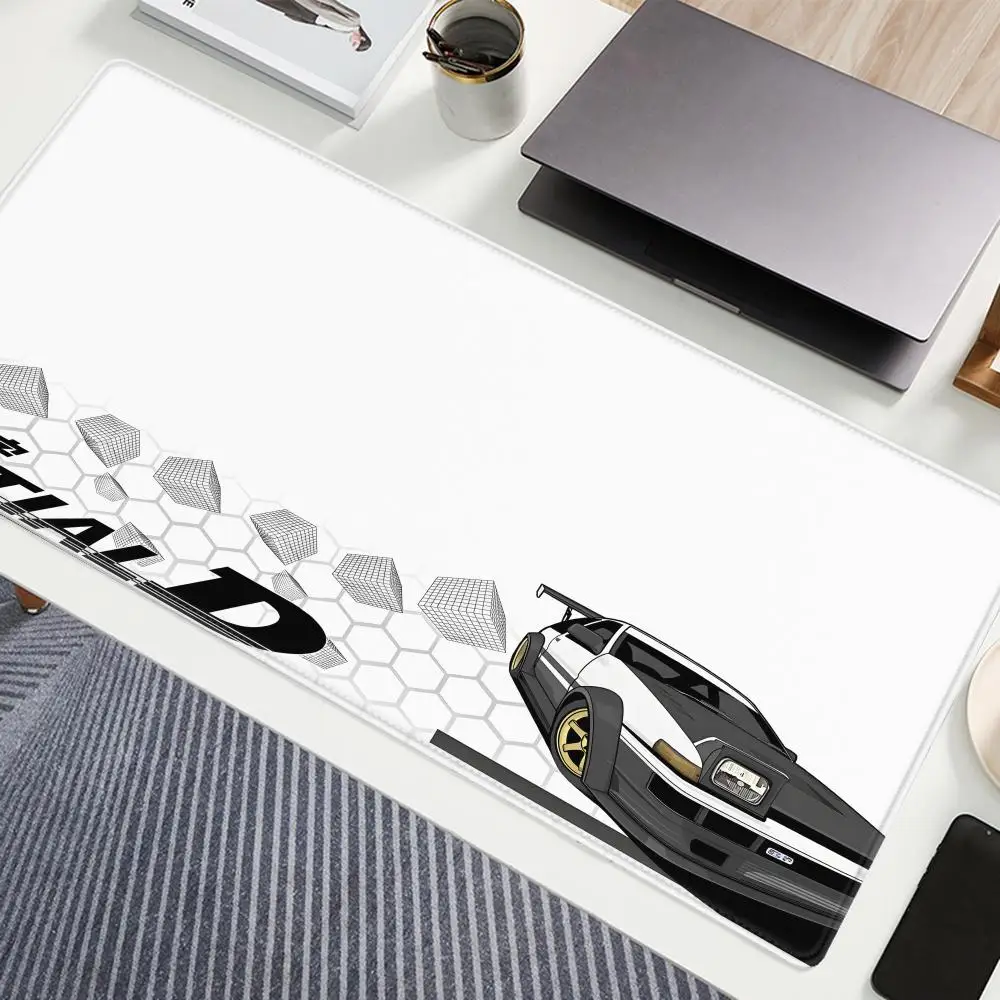

Gaming Mouse Pad Non-slip Mausepad Anime Initial D Keyboard Mats Large Office Deskmat Black And White Art Rubber Mice Pad Carpet