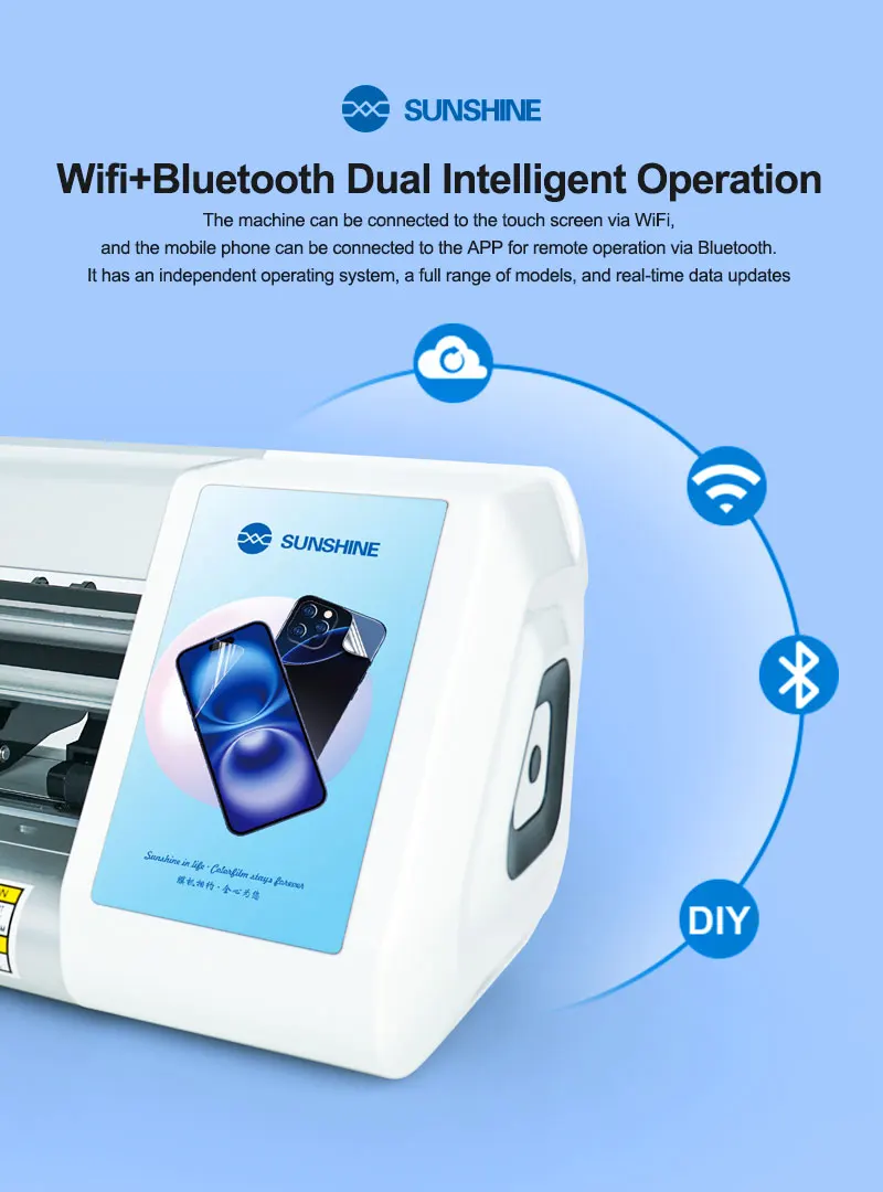 Sunshine Y25 Plus Unlimited Times 16 Inches Smart Cloud film Cutting Machine WiFi+Bluetooth Dual Intelligent Operation
