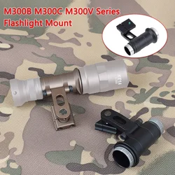 Tratical M300 Flashlight Mount For ARC Helmet Picatinny Rail Surefire M300B M300C M300V Series Scout IR Strobe Light Mount