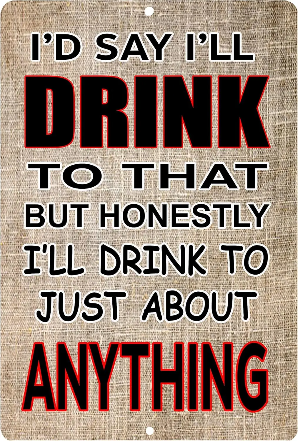 Rogue River Tactical Funny Beer Alcohol Sign Metal Tin Home Bar Kitchen Drink To Anything