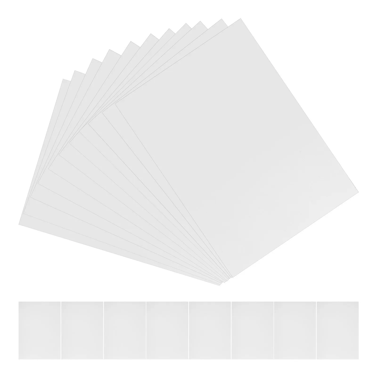 

30 Sheets Glossy Sticker Paper Printable Vinyl Bouquet Label Printer White Clear Half Inch