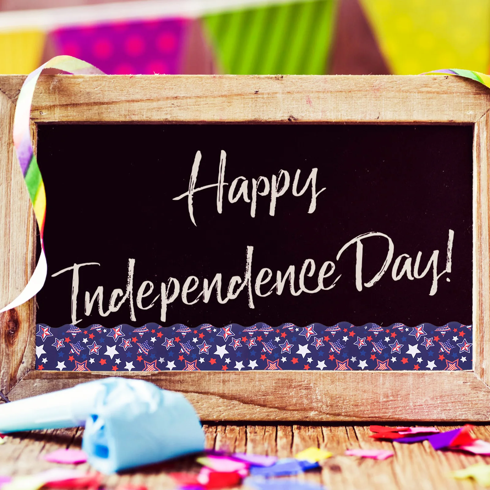 

Bulletin Board Border Trim Roll Cuttable Classroom Blackboard Paper Bright Cartoon Pattern Removable Decorative Border Sticker