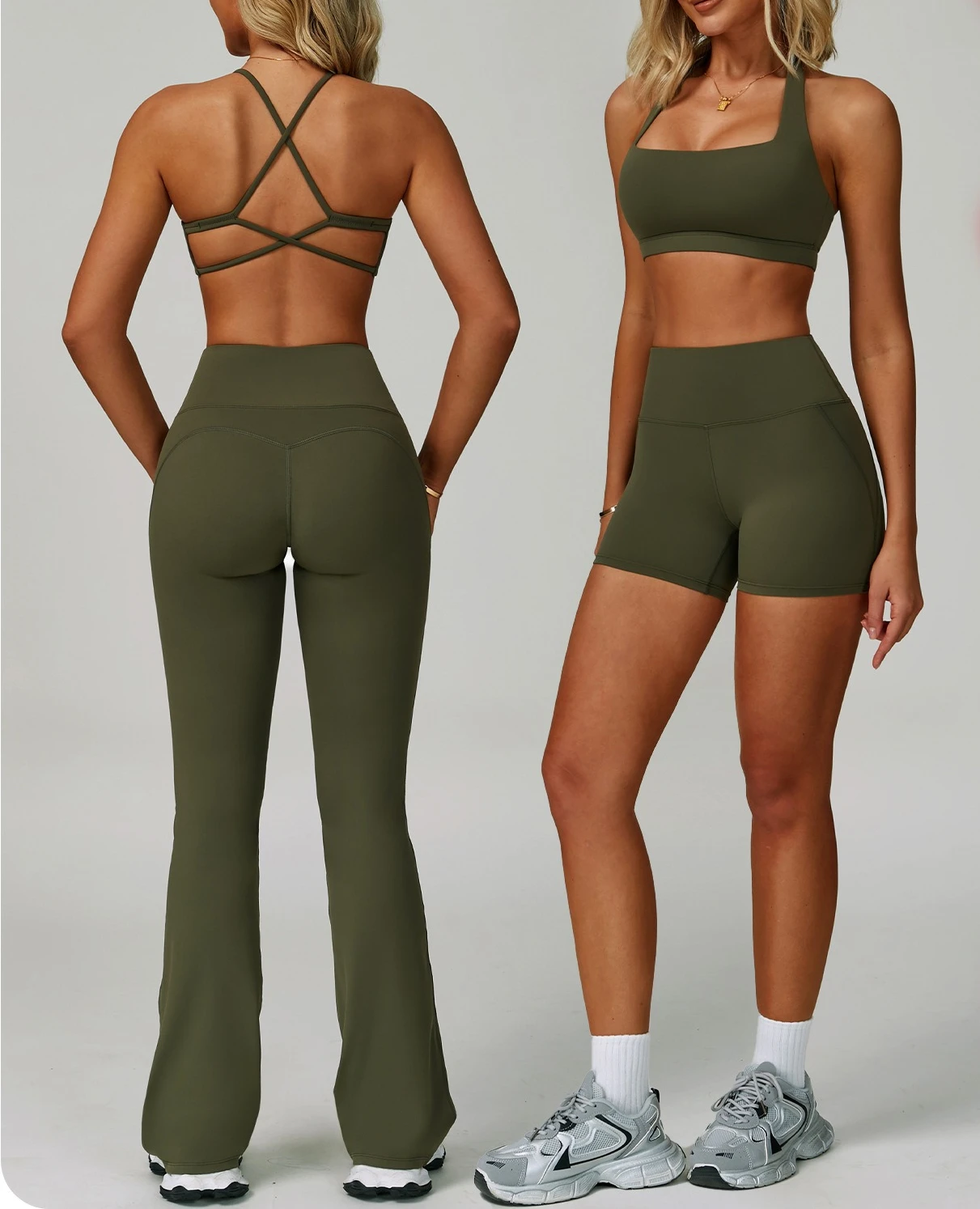 

Women's Yoga Sets Sport Outfit for Woman 2 Piece Set or Yoga Gym Dancing Cycling Running Pilates Casual Stretchy