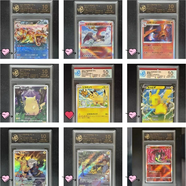 Pokemon PTCG RPA Rating Card Japanese Version Pikachu Charizard Charmander Sheen Charmeleon RPA Rating Card No. 3