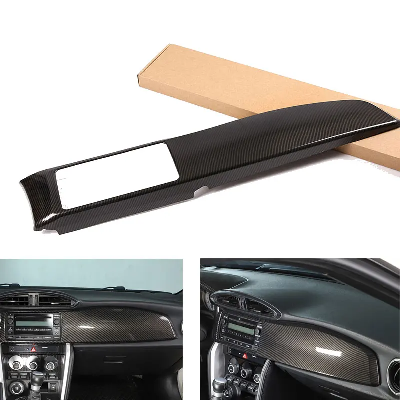 LHD For Toyota 86 Subaru BRZ 2012 - 2020 Car Interior Console Dashboard Panel Cover Trim Accessories ABS Carbon Fiber Style