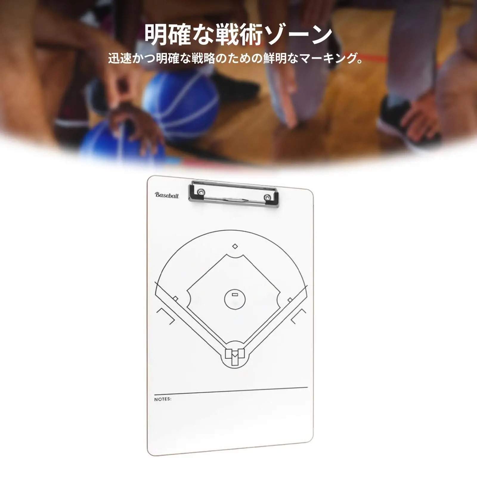 Versatile Baseball Dry Erase Board Dual Sided Lineup and Strategy Marker Board for Coaching Gear