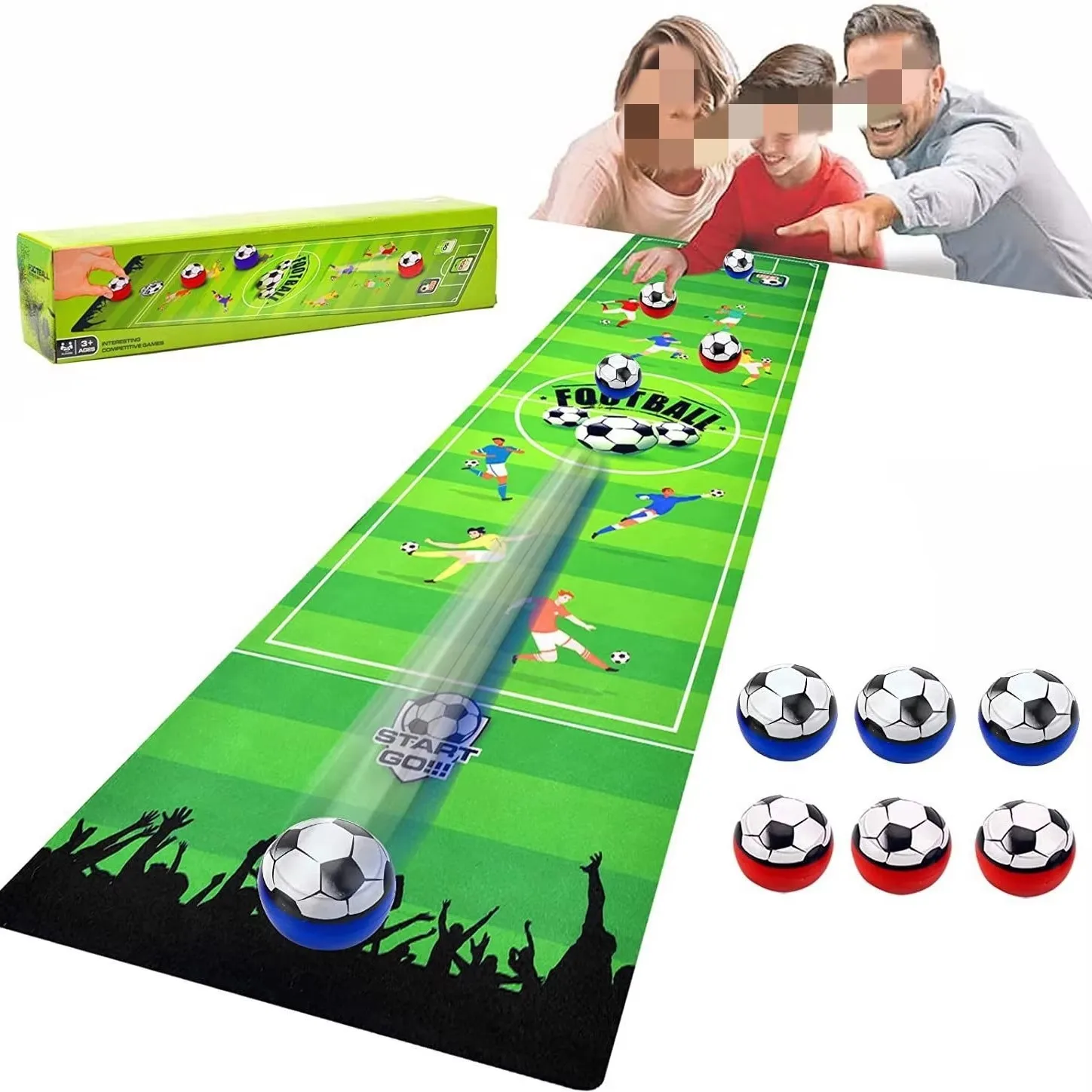 Gioco da tavolo portatile Set di tappetini giocattolo da calcio Gioco da viaggio per interni ed esterni Gioco di palline da tavolo interattivo multigiocatore Giocattoli per bambini