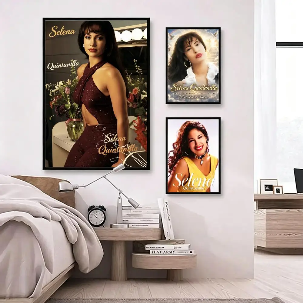 music Selena Quintanilla Poster Poster HD Waterproof Self-adhesive Art Print Wall Decor for Bedroom Living Room Gift