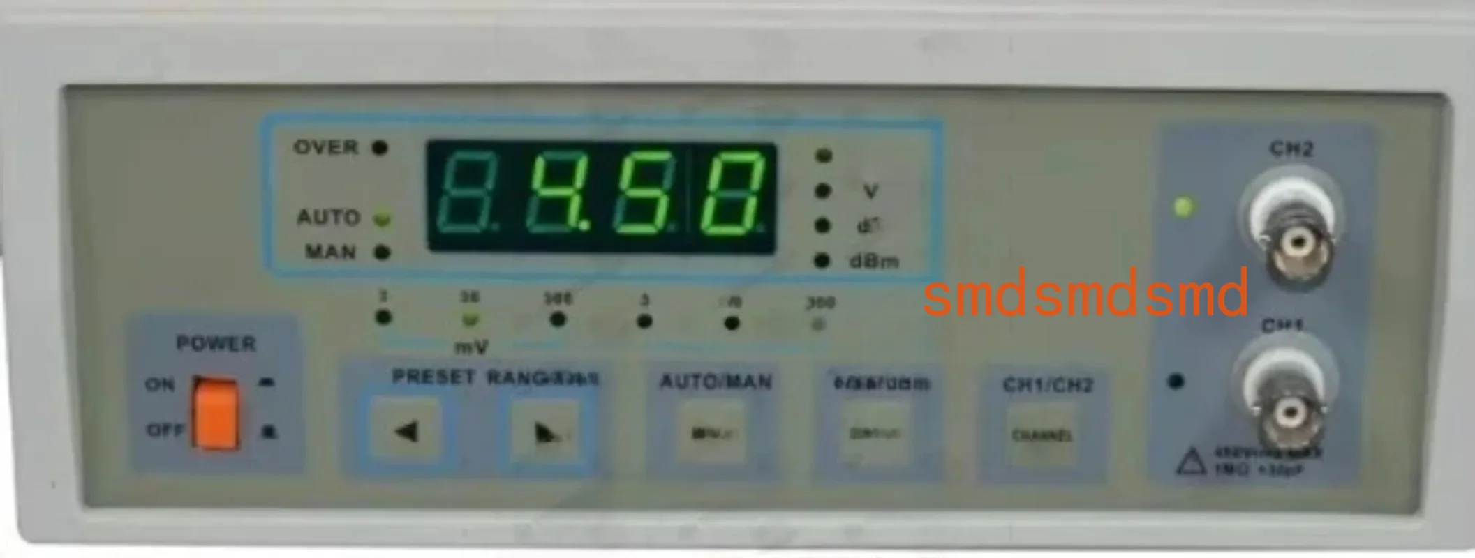 TVT-322D Digital Millivoltmeter, Manual Auto Compact 2HZ-2Mhz 300V Pointer AC Digital Millivoltmeter Reading Detector
