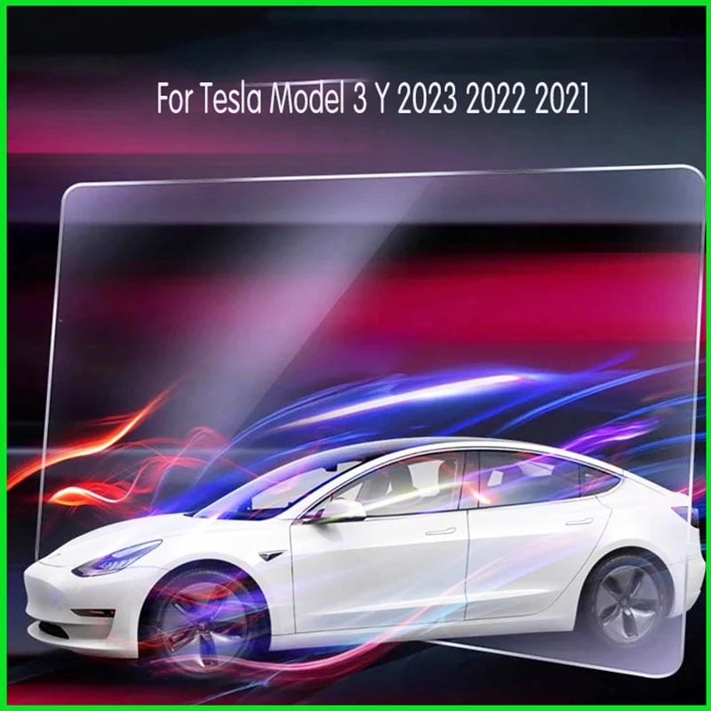 For Tesla Model 3 Y 2023 2022 2021 9H Matte Tempered Glass Screen Protector Center Control Navigation Film Car Modify Accessory