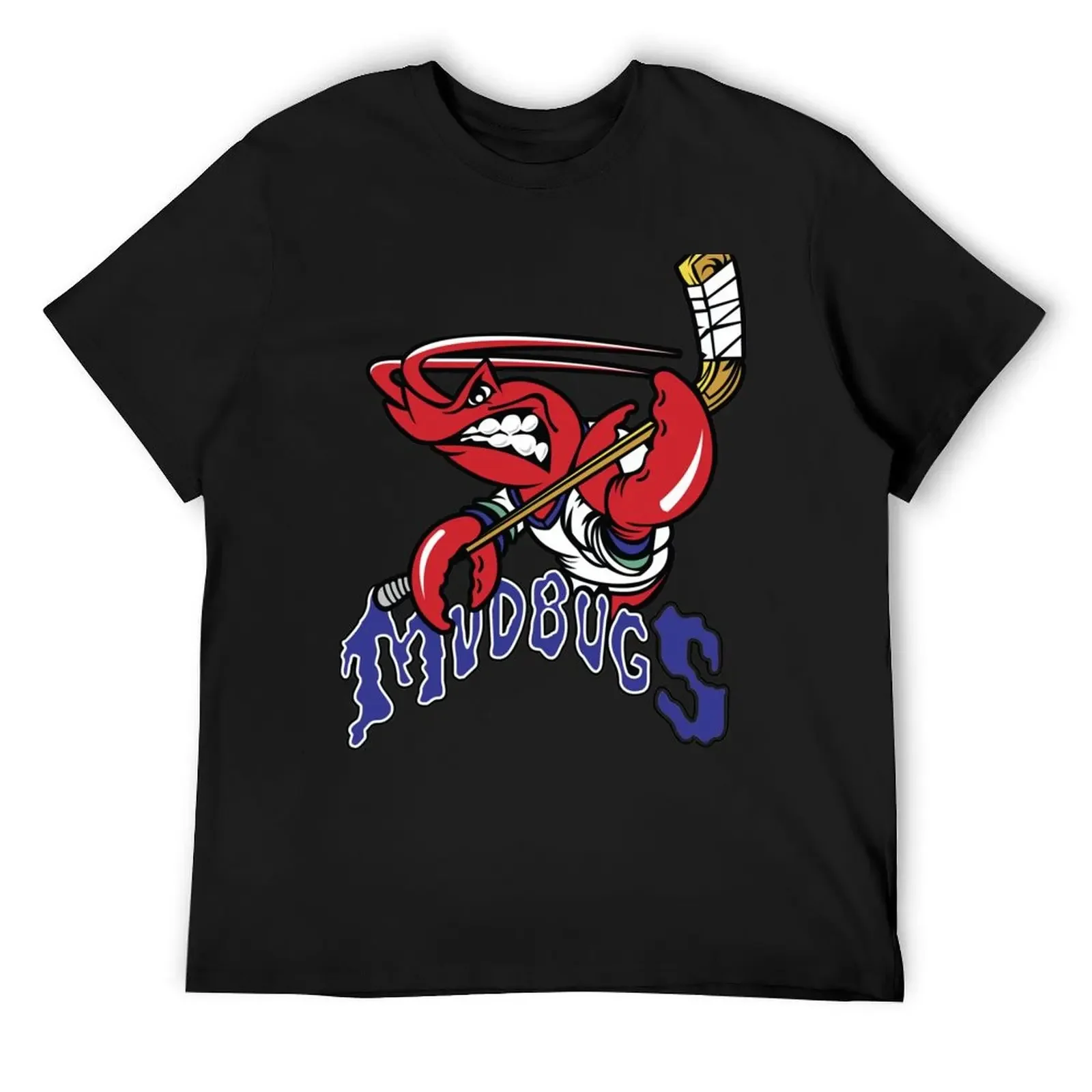 Bossier Shreveport Mudbugs Ice Hockey T-Shirt man clothes customs graphics black t-shirts for men