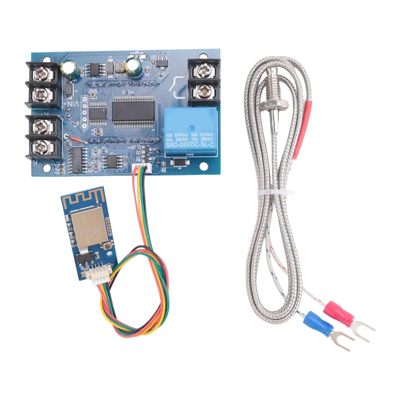 12V DC Digital Temperature Controller, Wifi APP Control High Temperature Control Module -99 Celsius-999 Celsius 24V