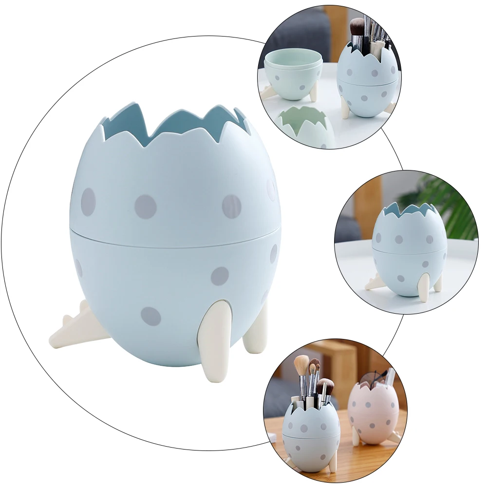 

Dinosaur Egg Plastic Makeup Brush Holder Creative Pen Cup Desk ganizer Storage Container Eyebrow Brush Eyelash Tweezers Eye