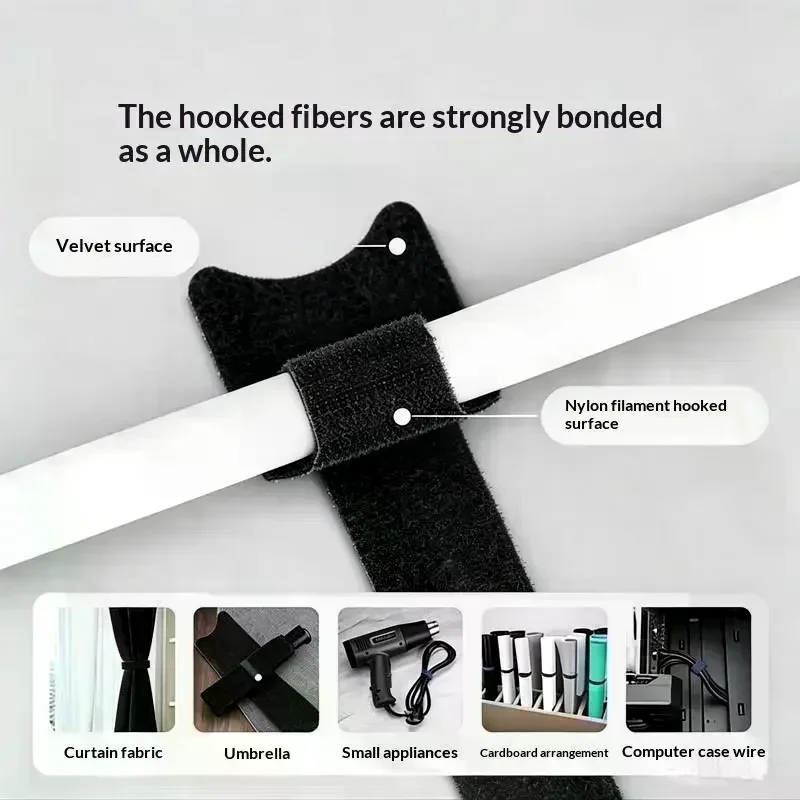 50Pcs Cable Organizer Cable Management Cable Winder Tape Protector For Wire Ties Phone Accessories Cables Organizer