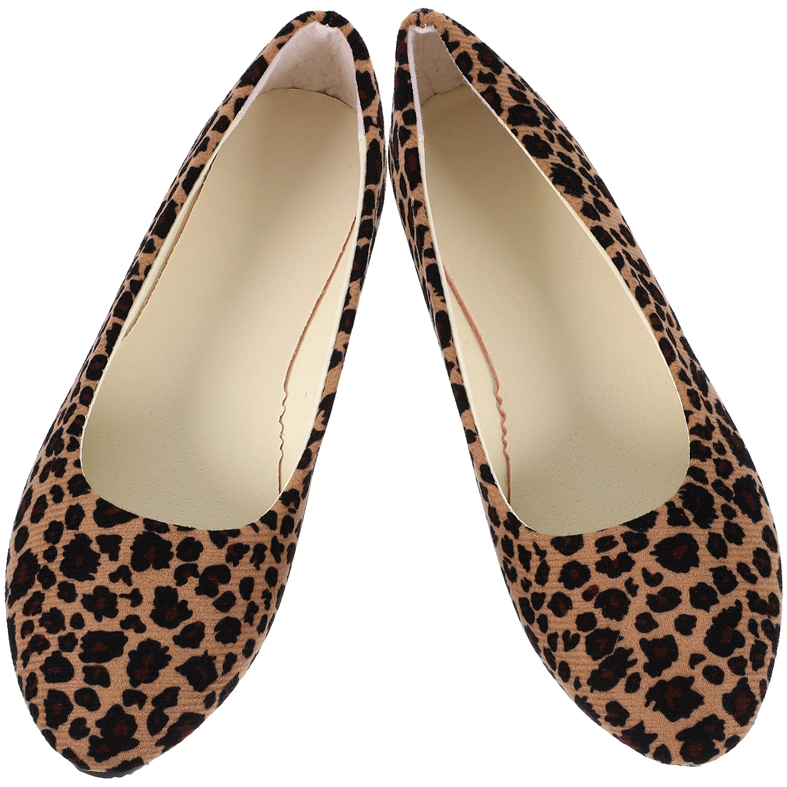 Leopard Print Shoes Women Lady Flat-heeled High Heels for Girls Women's Slippers