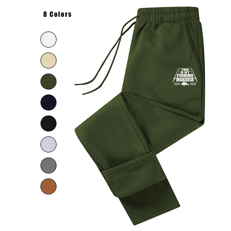 

Printed Men's Spring Jogging Autumn Fitness Solid Color Loose Fit Trousers Streetwear Sweatpants Outfit