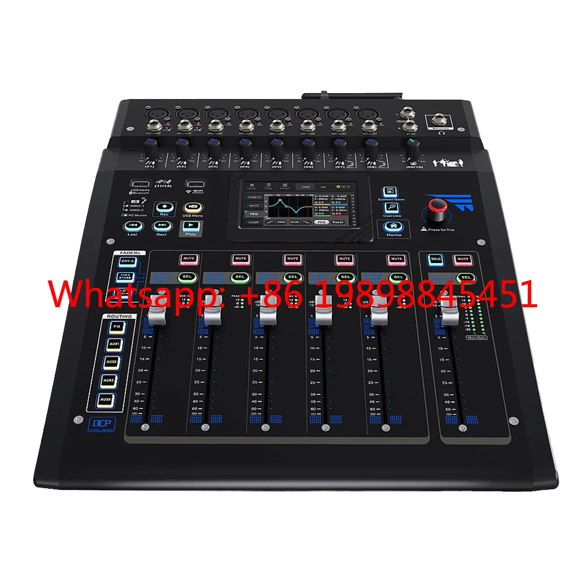 Cancelling Wireless Support Two-Person Streaming Adjustable Voice Professional 12-Channel 99 DSP Digital Audio Mixer Noise
