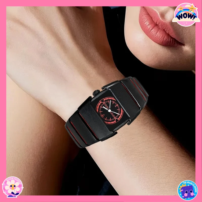 ساعة كوارتز بتصميم كريتيف إليني للرجال والنساء، ساعة عصرية للجنسين بنمط رياضي