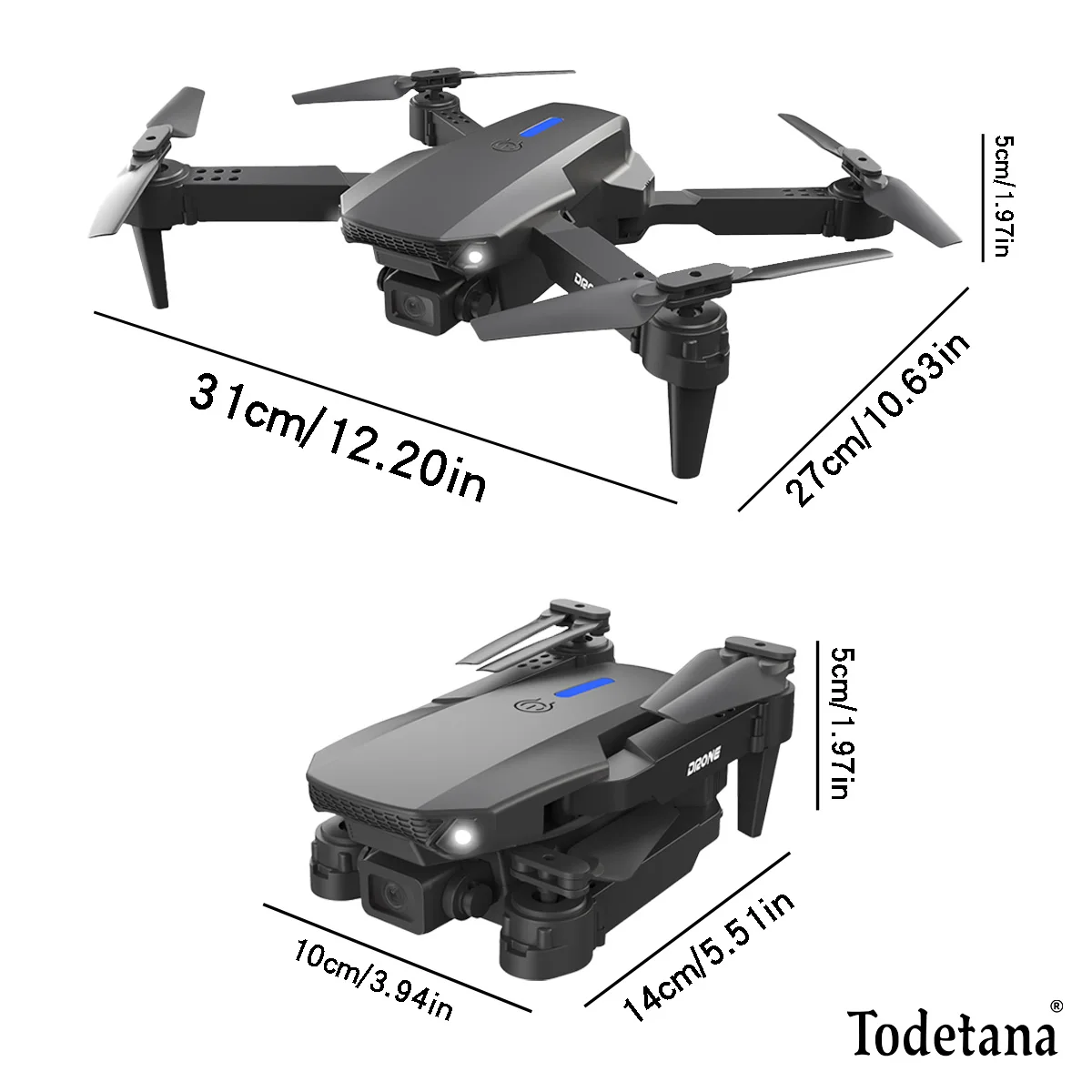 2025 E88 One-click Take-off And Landing HD Carema Foldable Drone RC Cheap Remote Control WIFI FPV Drone Toy Quadcopter Gift