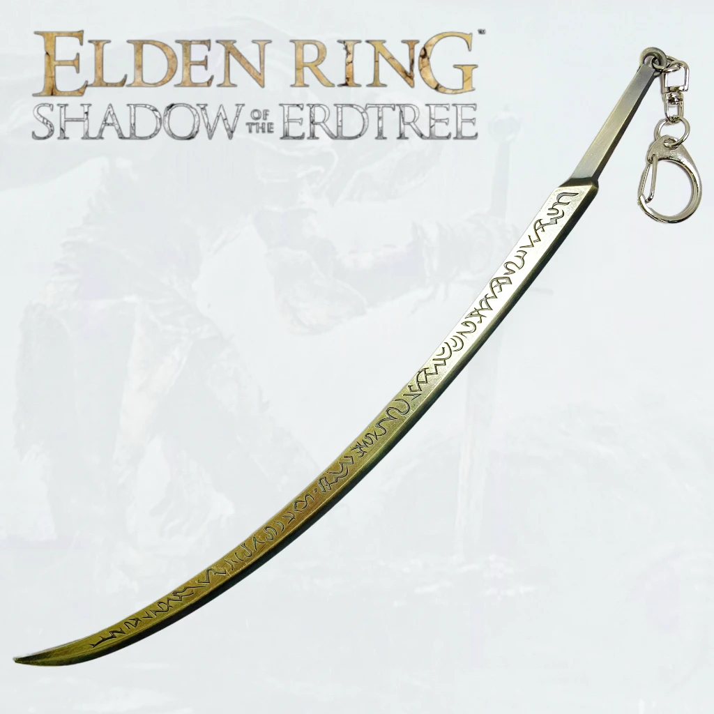 

8,4-дюймовый Elden Meteoric Ore Blade Металлический Меч Катана Ниндзя Нож Оригинальная Самурайская Сабля Катана Сабля Косплей Аксессуары Опора Игрушка