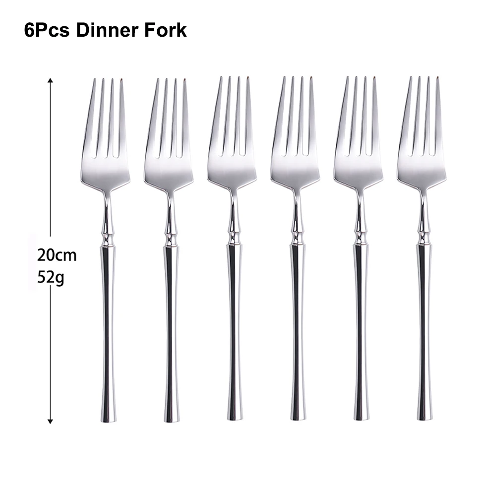 TD HOME 6/16/20/24/30 Stück Edelstahl 304 Geschirr Besteck Western Messer Gabel Löffel Set Spiegel Besteck Set Spülmaschine Sicherheit 5