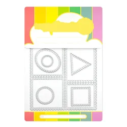 2025 New Postage Collage A7 Window Frame Metal Cutting Dies And Blocks Stencil For Making Greeting Card Scrapbooking Crafts
