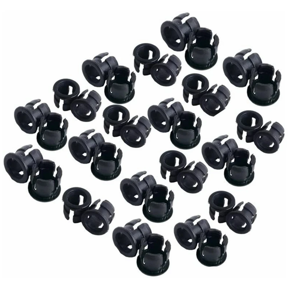 10pcs Black Plastic 10mm LED Holder Emitting Diode Holder Clip Display Panel LED Light Mounting Holders Bracket Lamp Bulb Socket