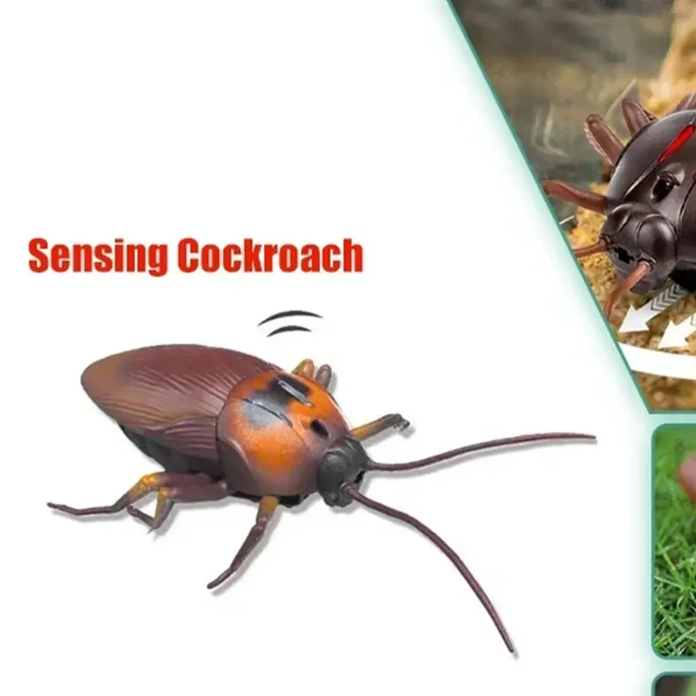 Inductive Cockroach Toy Tease Cats Tease Dogs Electric Inductive Cockroach Spoof Prank Cockroach Toy Cat Toy