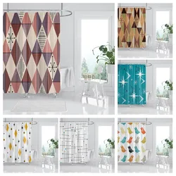 Waterproof fabric shower curtains Bathroom curtain accessories 180x200 Bath curtain for shower 240*356 nordic boho decoration
