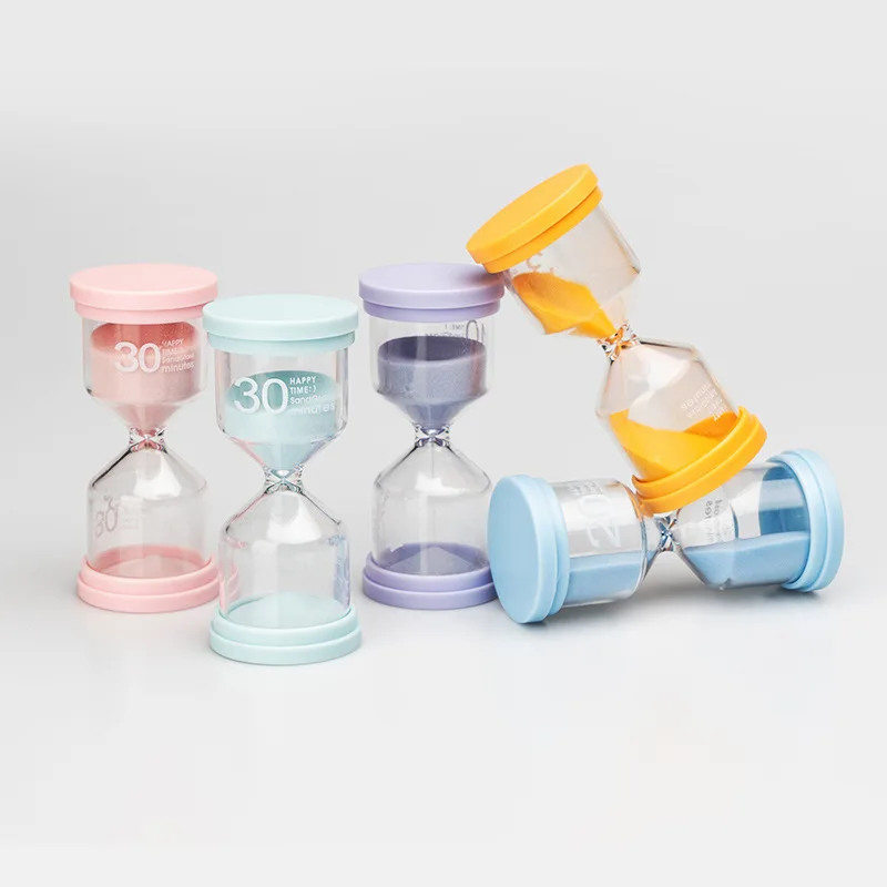 10cm Hourglass 1/2/3/5/10/15/30/45/60 Minutes Sand Timer Sand Clock Desktop Ornament Sand Watch Children Kids Gifts Home Decor