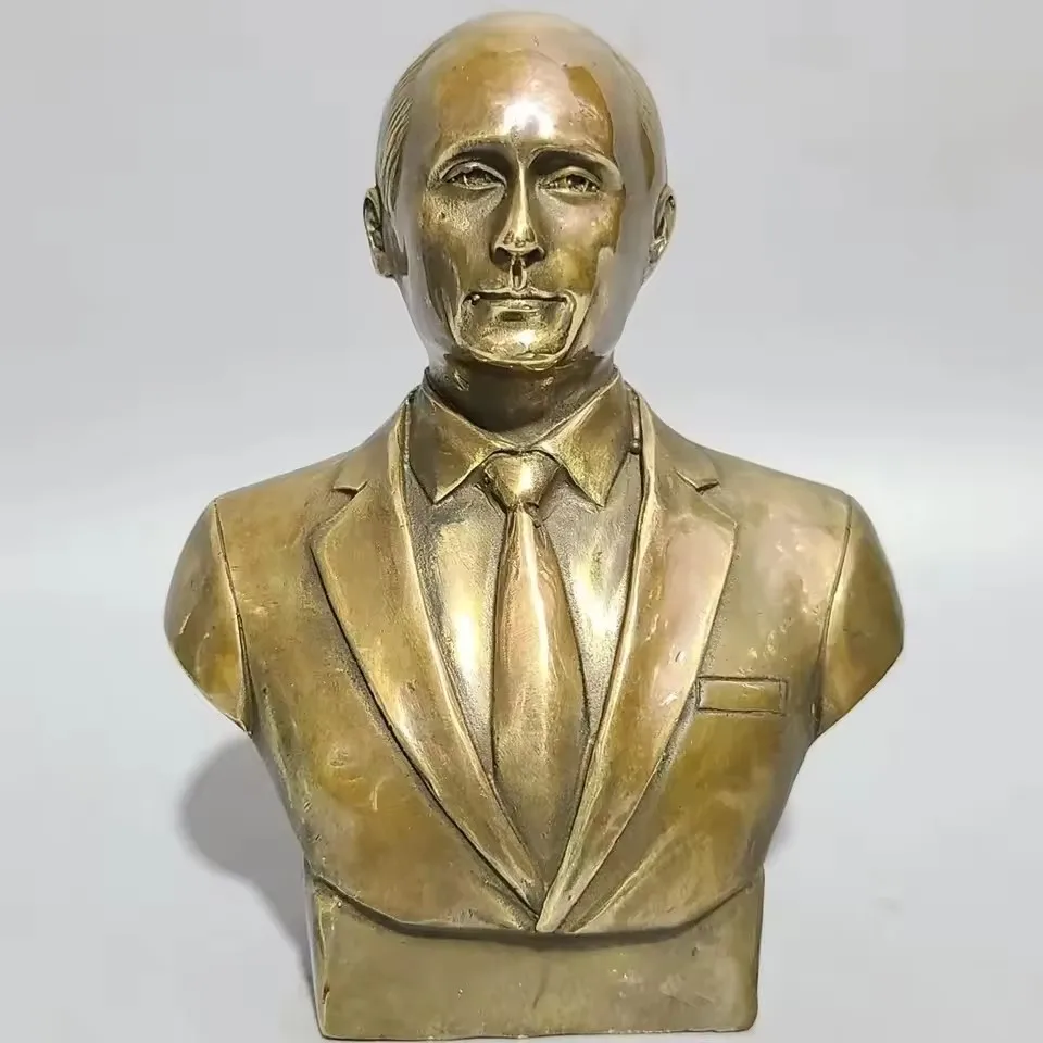 statue-du-president-poutine-decoration-d'interieur-sculpture-artisanale-en-laiton-statue-decorative-du-president-poutine-decoration-de-la-maison
