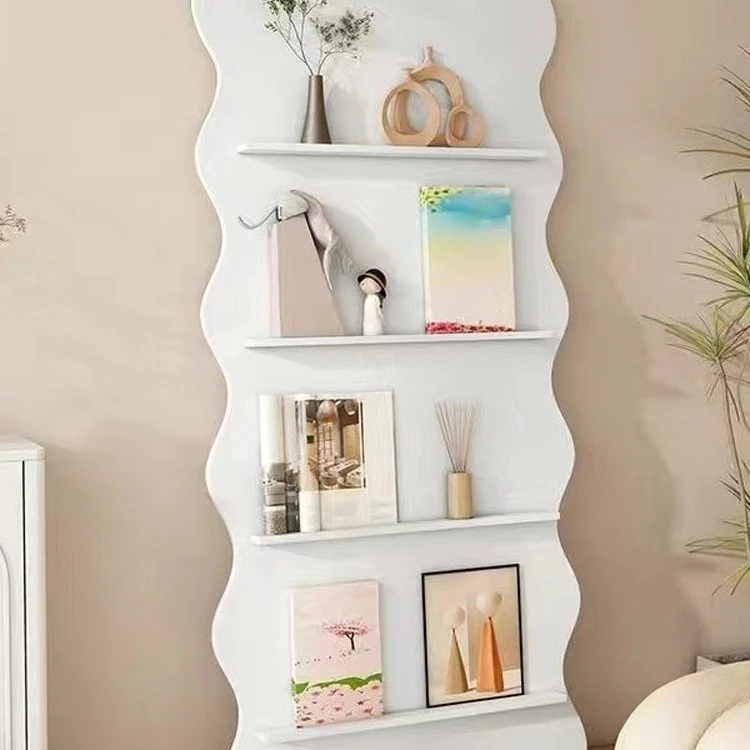 أرفف المجلات، ورفوف عرض الدعاية من الأرض إلى السقف، وأرفف الصحف، وأرفف تخزين غرفة المعيشة على الحائط #1