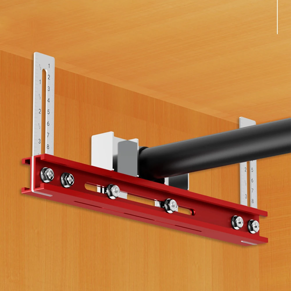 Piastra scorrevole regolabile Fissaggio dell'asta sospesa Armadio fai-da-te Opzioni di installazione flessibili Struttura di supporto a lungo termine