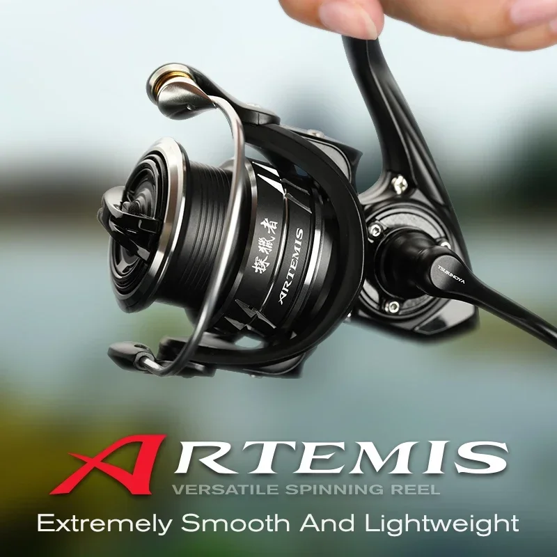 TSURINOYA ARTEMIS 800 1500S 2500SH 3000SH Spinning Reel 4kg Drag Shallow Spool Smooth High Speed Fishing Lure Reel For Pike Bass