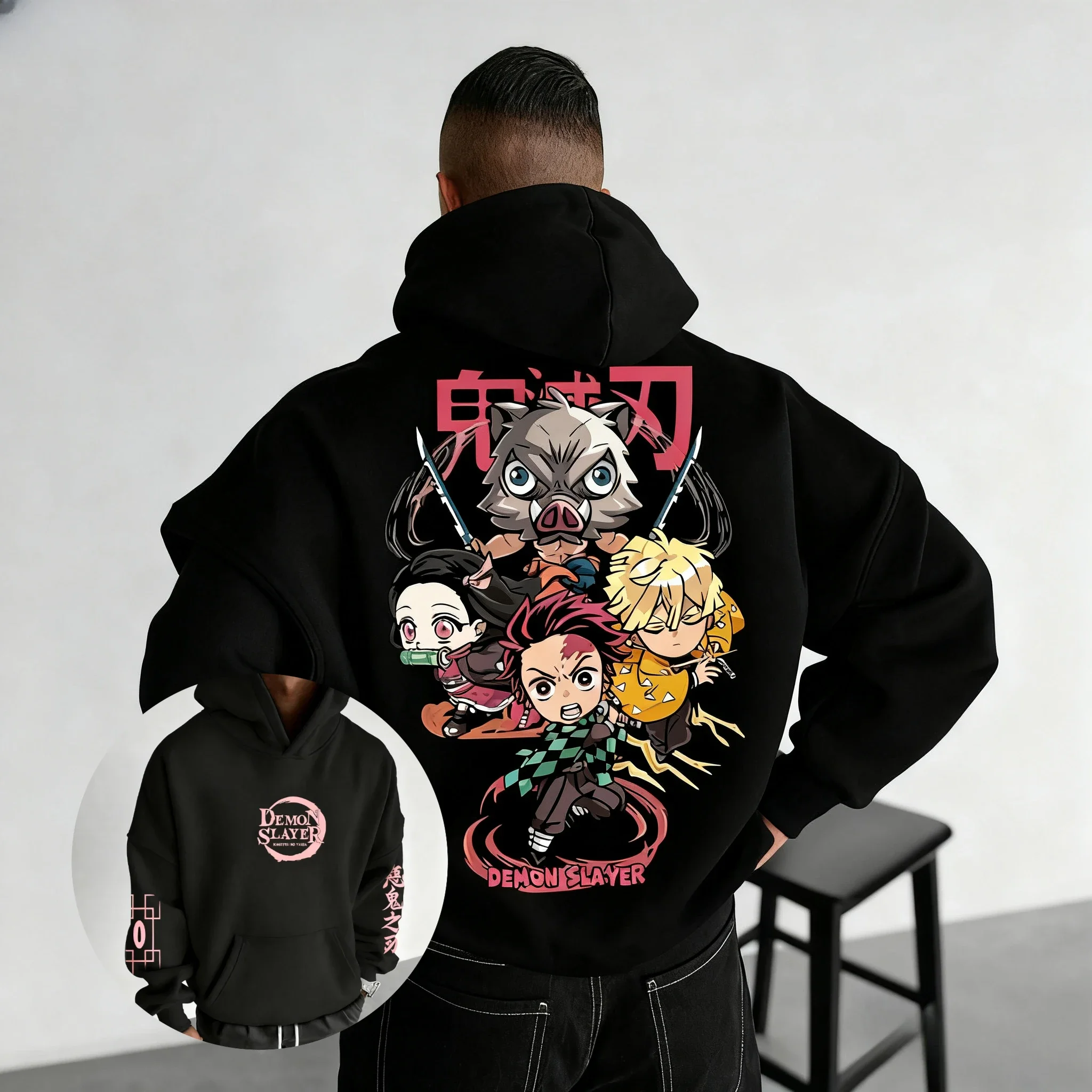 

Autumn Winter New Japanese Anime Hoodie Men Women Pullover Sweatshirt Oversized Printed Jacket Streetwear Casual Hooded Y2k Tops